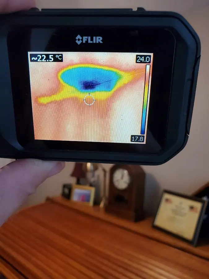 Thermal imaging inspection for water damage in Montebello